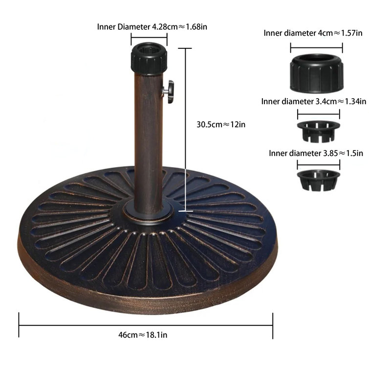Red Barrel Studio® Lindenwold Resin Free Standing Umbrella Base Wayfair